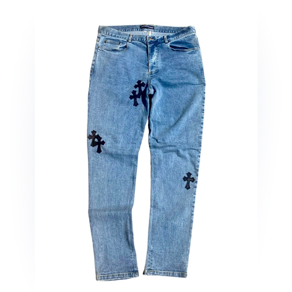 Chrome hearts x Levi’s 501 Inspired Denim Jeans